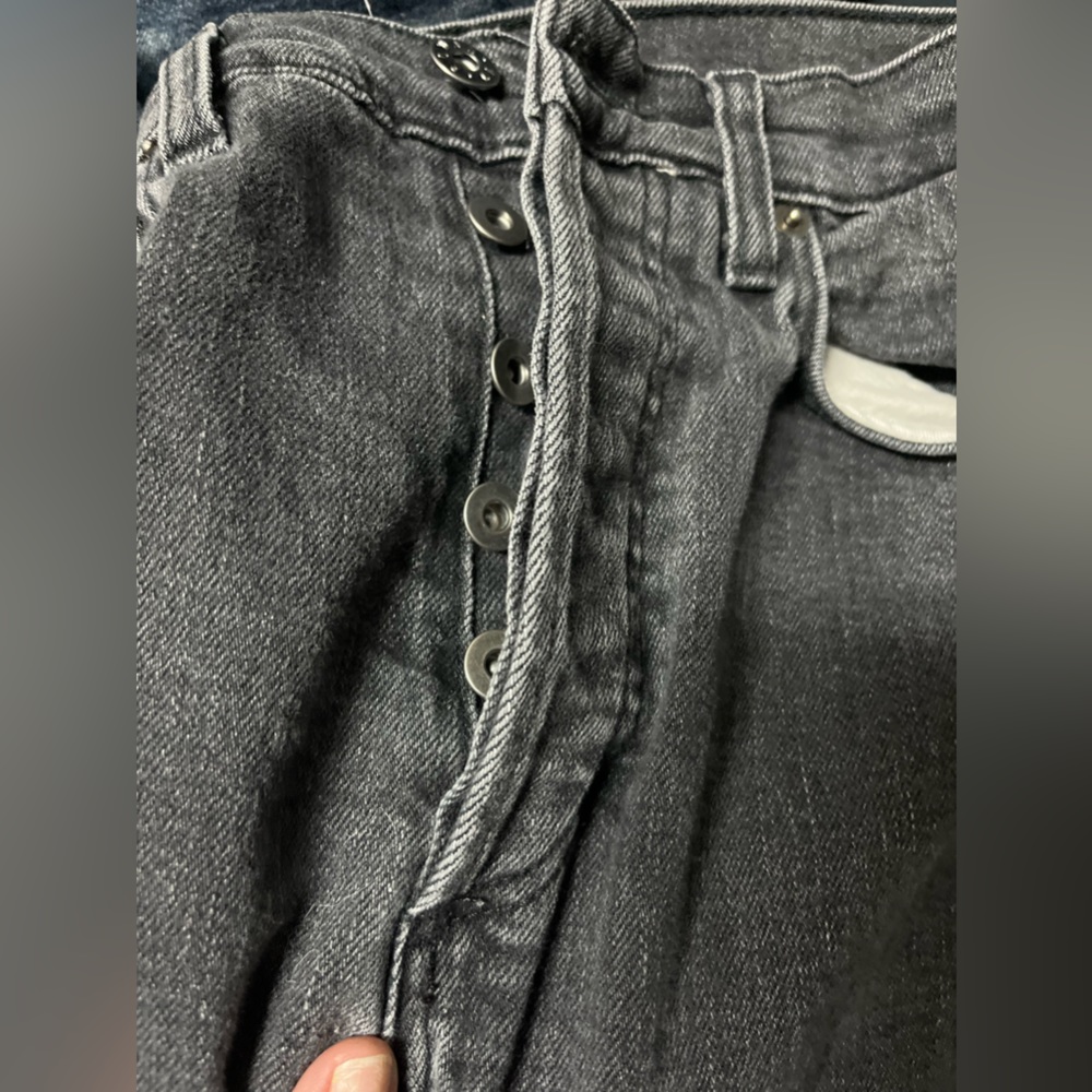 Women’s Rowan Button Fly Black Jeans 28 View 4